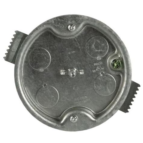 round metal junction box|shallow round electrical box.